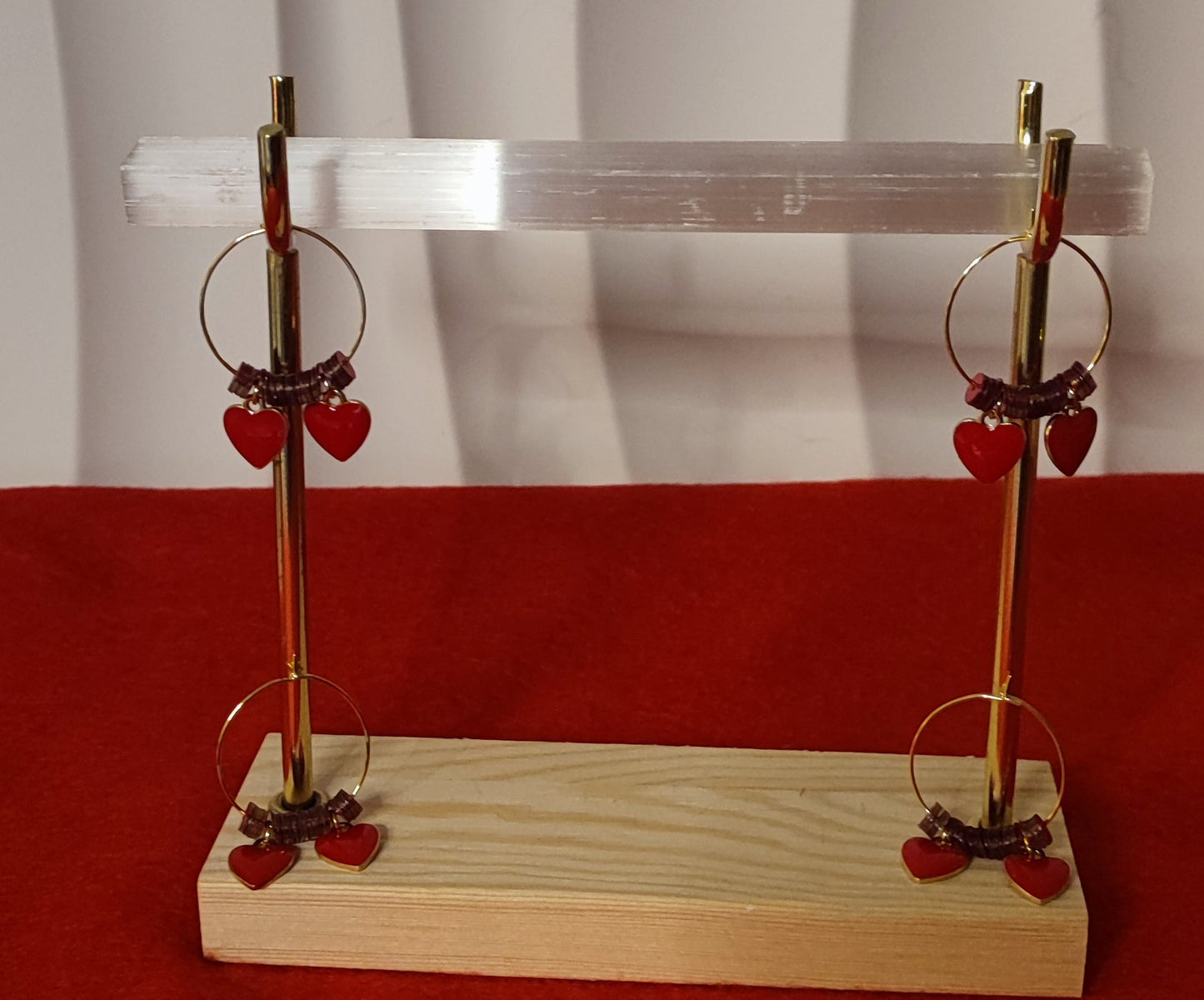 Boucles d'oreilles ( La saint- Valentin)