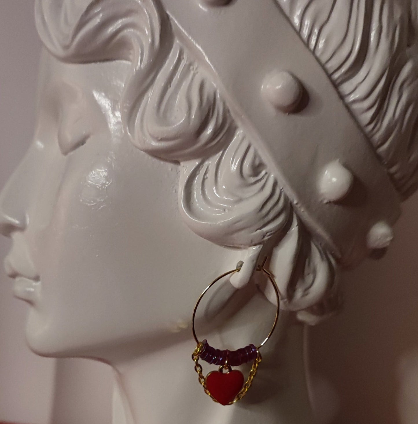 Boucles d'oreilles ( Saint-Valentin)