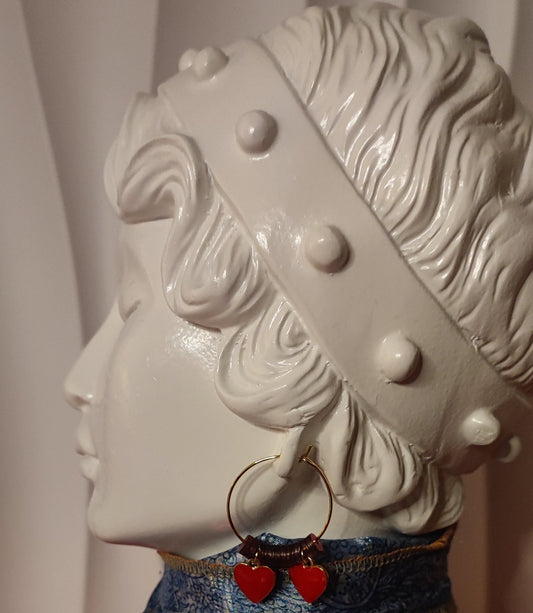 Boucles d'oreilles ( La saint- Valentin)