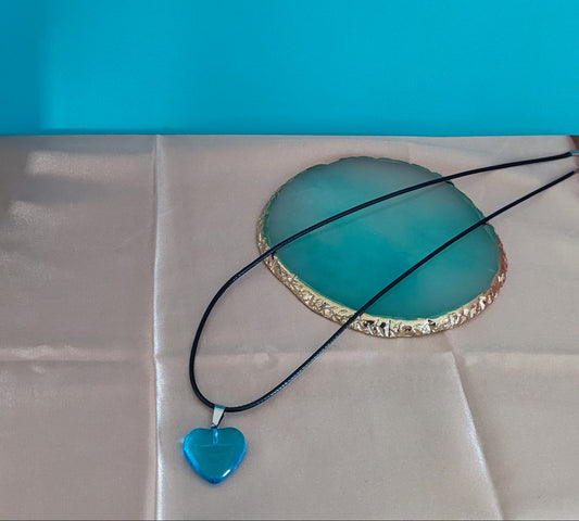Collier été avec son coeur turquoise